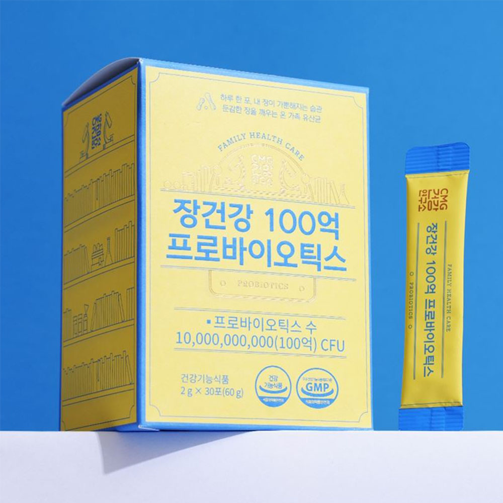 장건강 100억 프로바이오틱스 30포 맛있는 사과맛 1개월분 - 상품 이미지