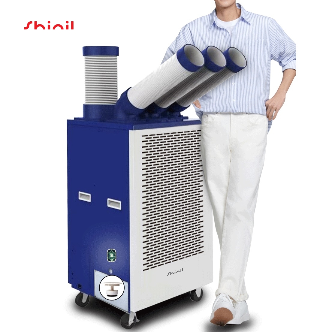 신일 실외기 없는 에어컨 업소용 이동식 에어컨 코끼리 냉방기 3구