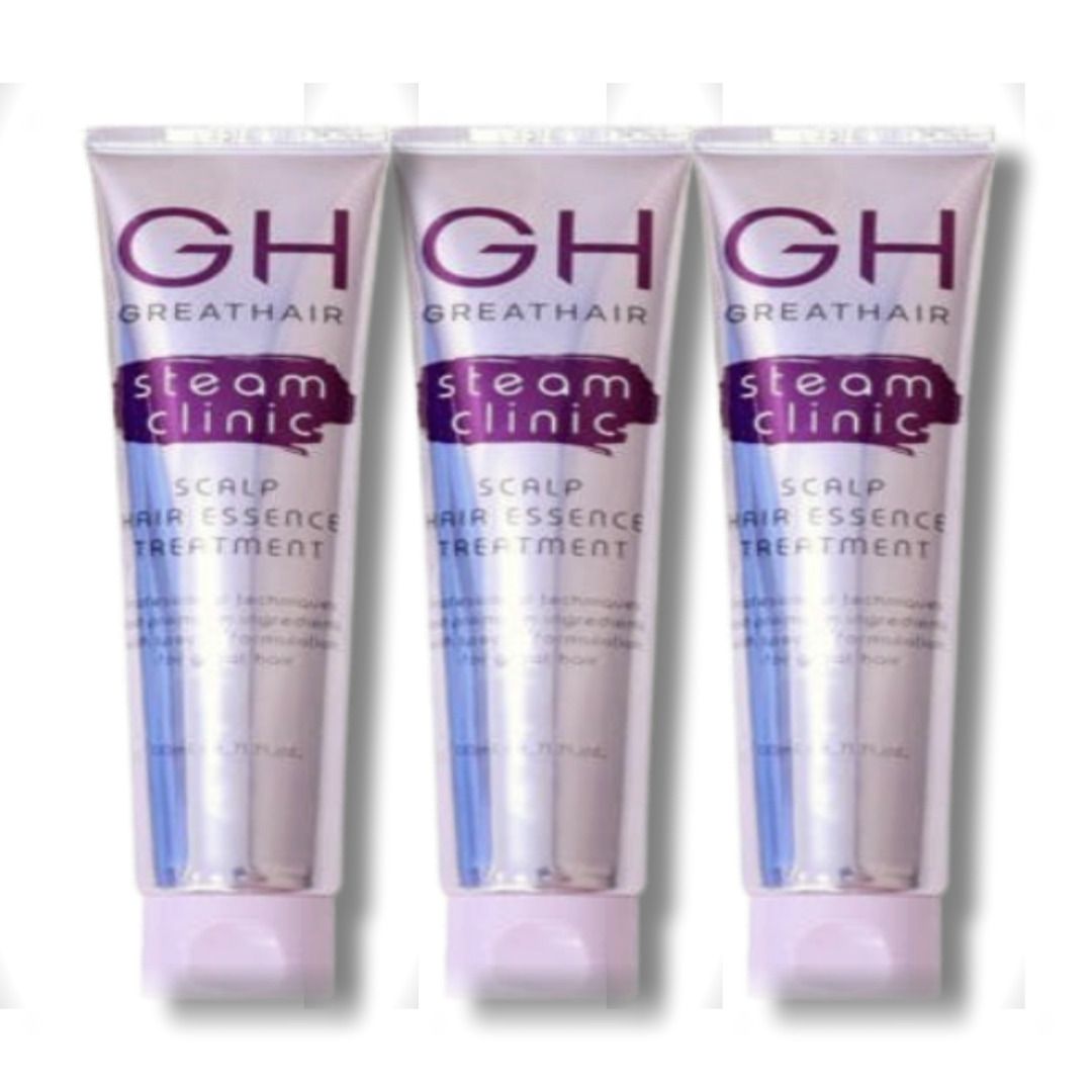 그레이트헤어 스팀 클리닉 스칼프 헤어에센스 트리트먼트 110ml 3개 : 콩스웨이