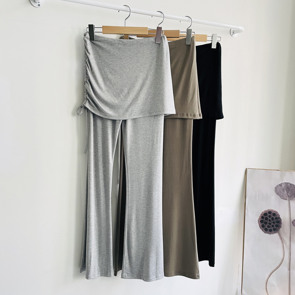 부츠컷레깅스 치마레깅스 스트링 여름 쫄바지