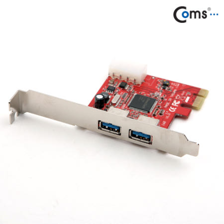 [컴스마트]USB3.0확장카드 PCI Express 2포트 컴퓨터 브라켓 슬롯 연결 EM618LC