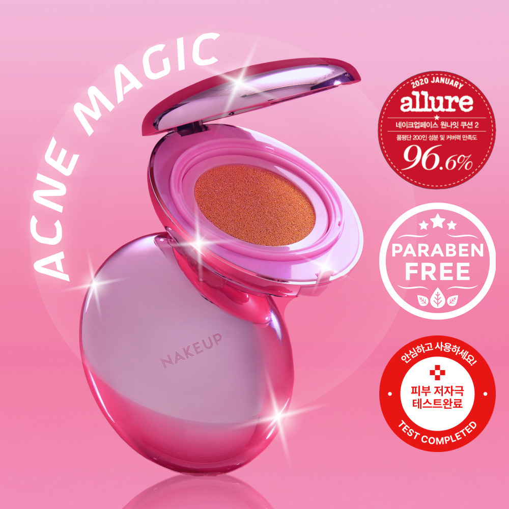 원나잇커버쿠션 촉촉한 물광 글로우 광채 건성 톤업 시카 마데카 티트리 여드름 비비 비건