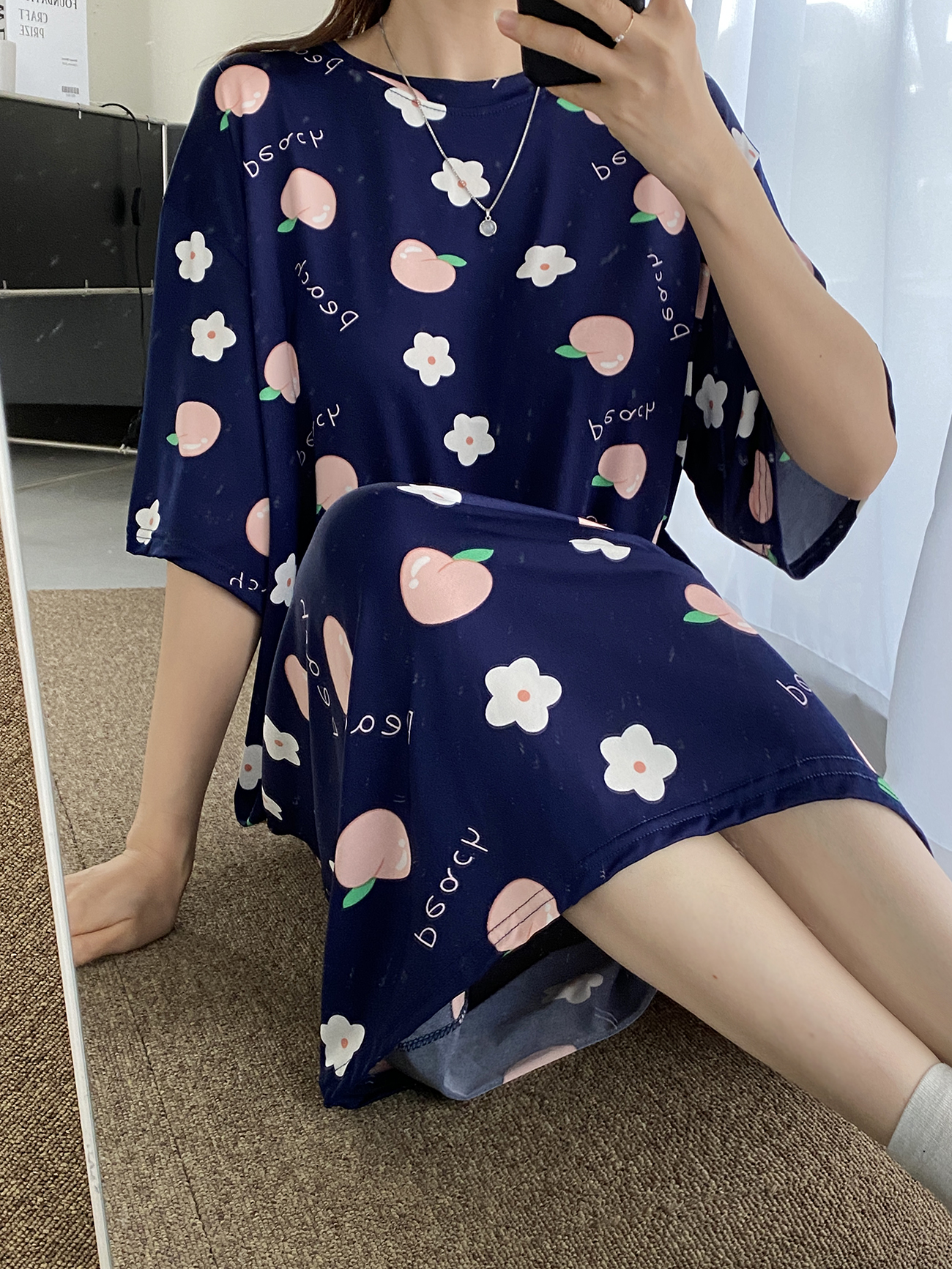 [무배]캐릭터 여름 4종 잠옷  반팔 귀여운 시원한 오버핏 원피스 홈웨어 상세 이미지 20