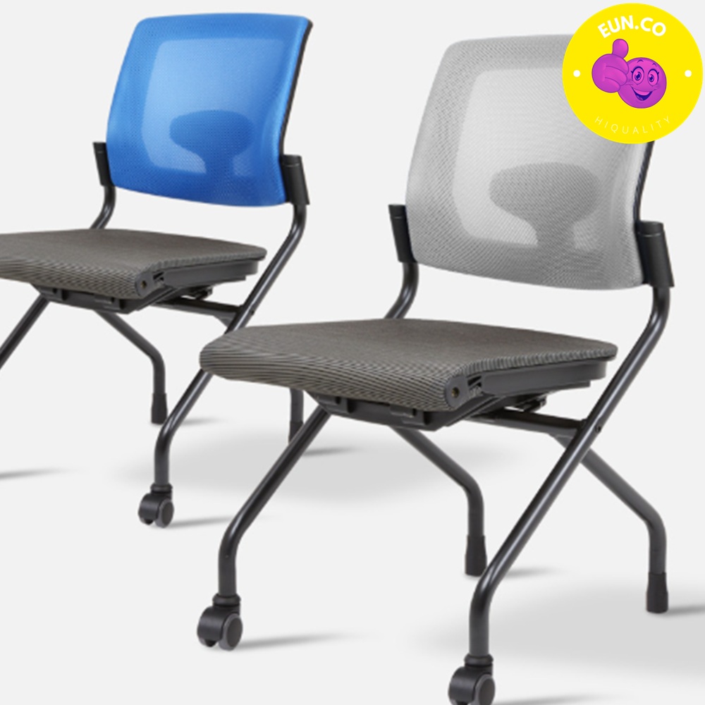 폴딩의자 메쉬의자 사무실컴퓨터의자 요추받침대 반고정의자