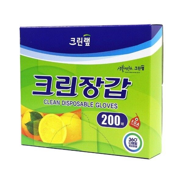 크린랲 200매 x 1팩 크린장갑 중 위생장갑 비닐장갑 (한솔) 1개 크린랲 대 30cm x 100m 크린랩 : 아디포 스토어