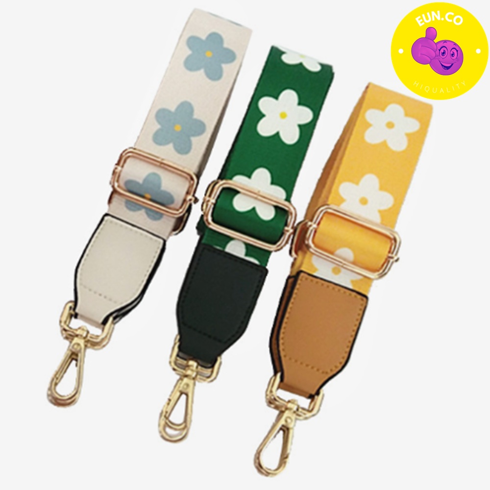 길이조절 가방스트랩 크로스백끈 플라워 가방끈 포인트 꽂무늬