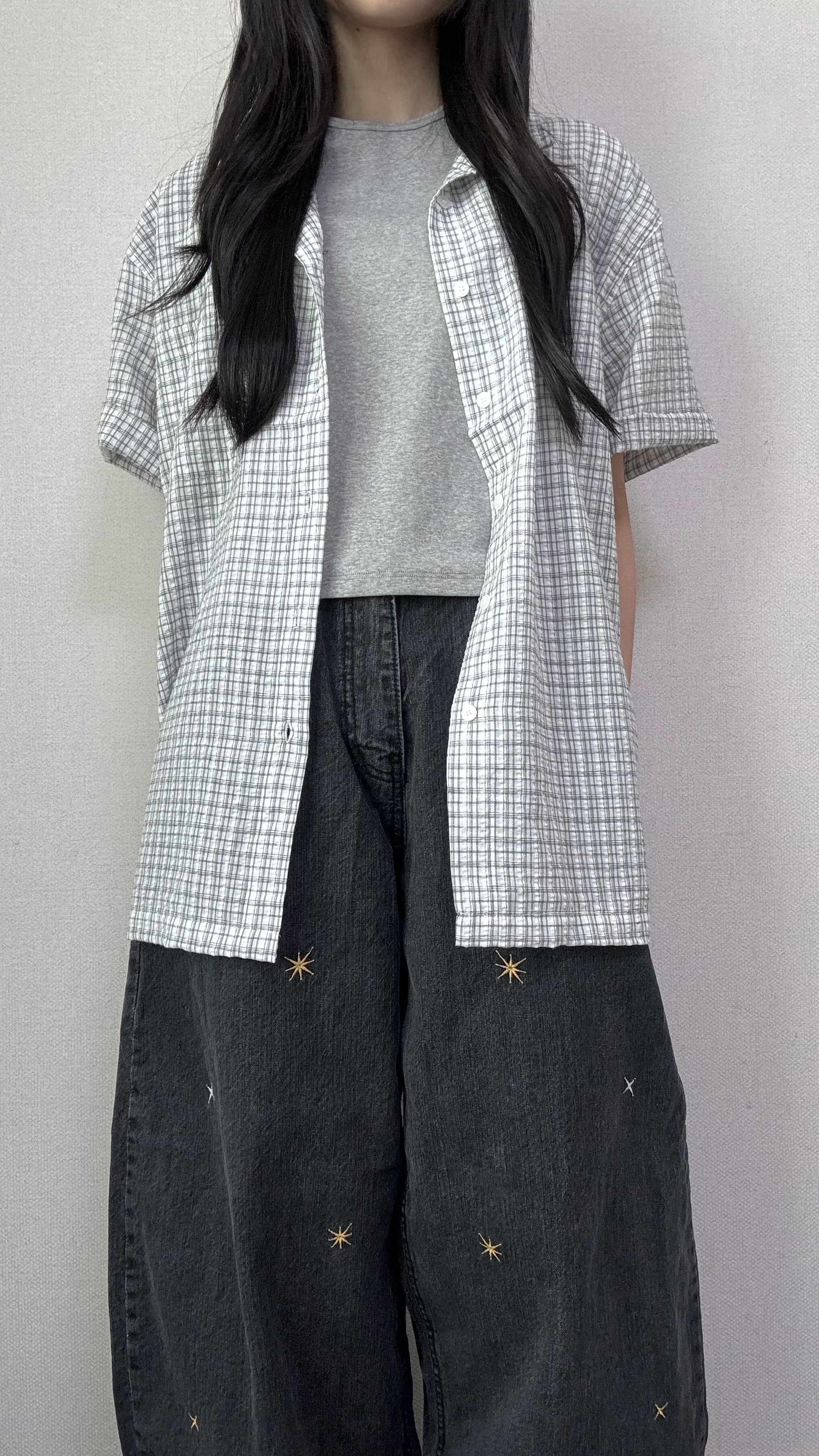 [5th restock] 포드 시어서커 체크 반팔 셔츠 [2Color] - 상세 이미지 3
