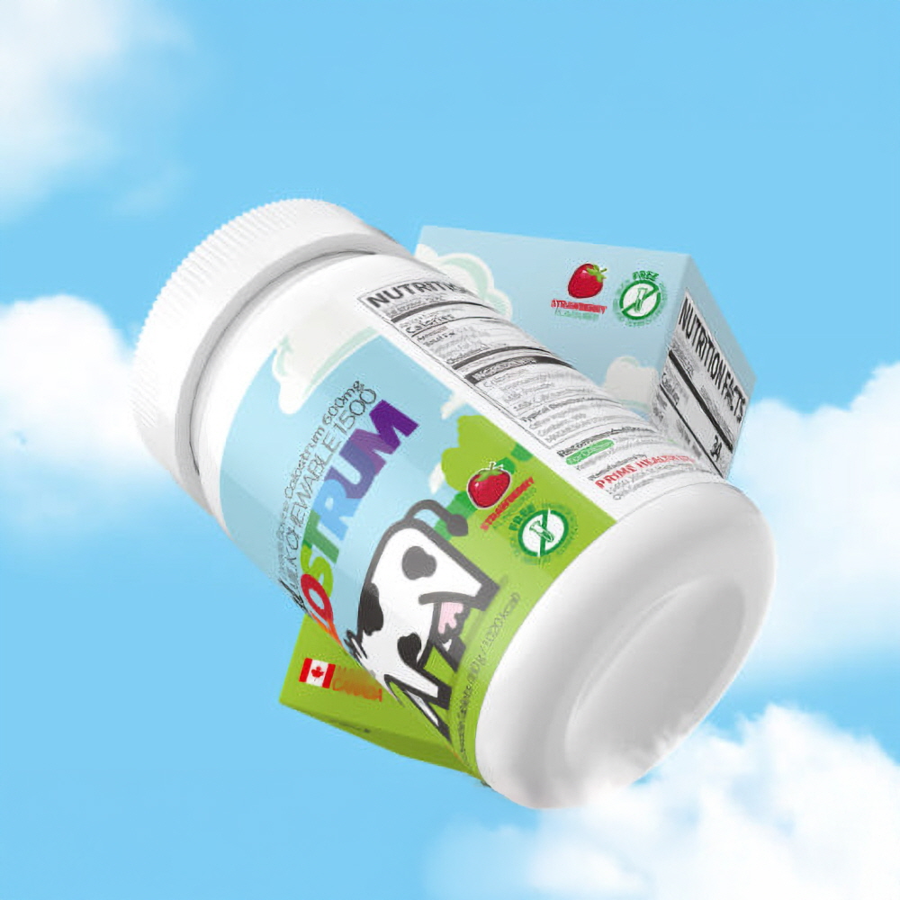 리얼 Colostrum 면역글로블린 초유 츄어블 단백질 1500mg x 120정 2개월 - 상세 이미지 2