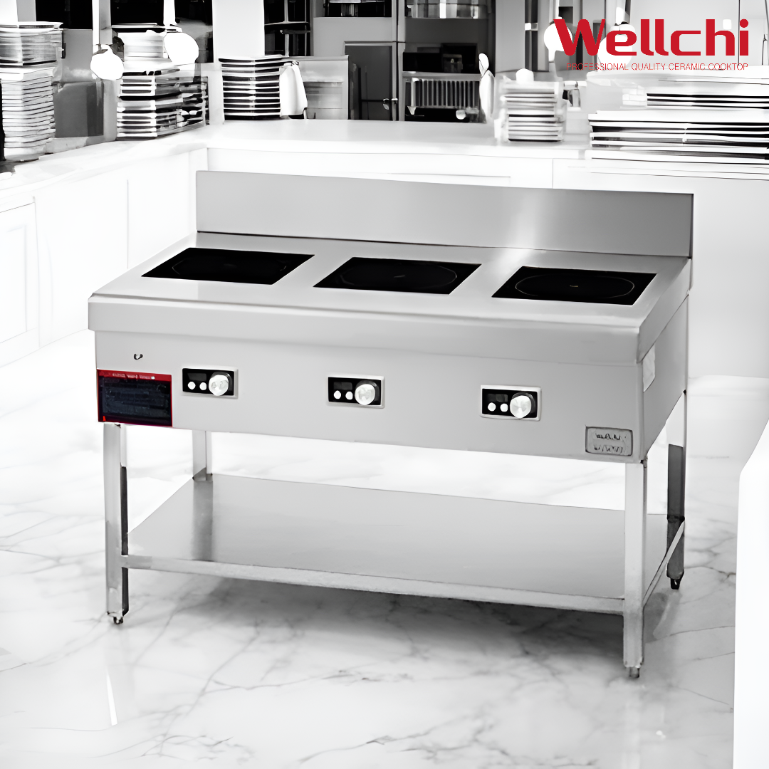업소용인덕션 3구 웰치 전기렌지 고화력 고효율 인덕션간택기 주방 영업용 식당 10.5KW