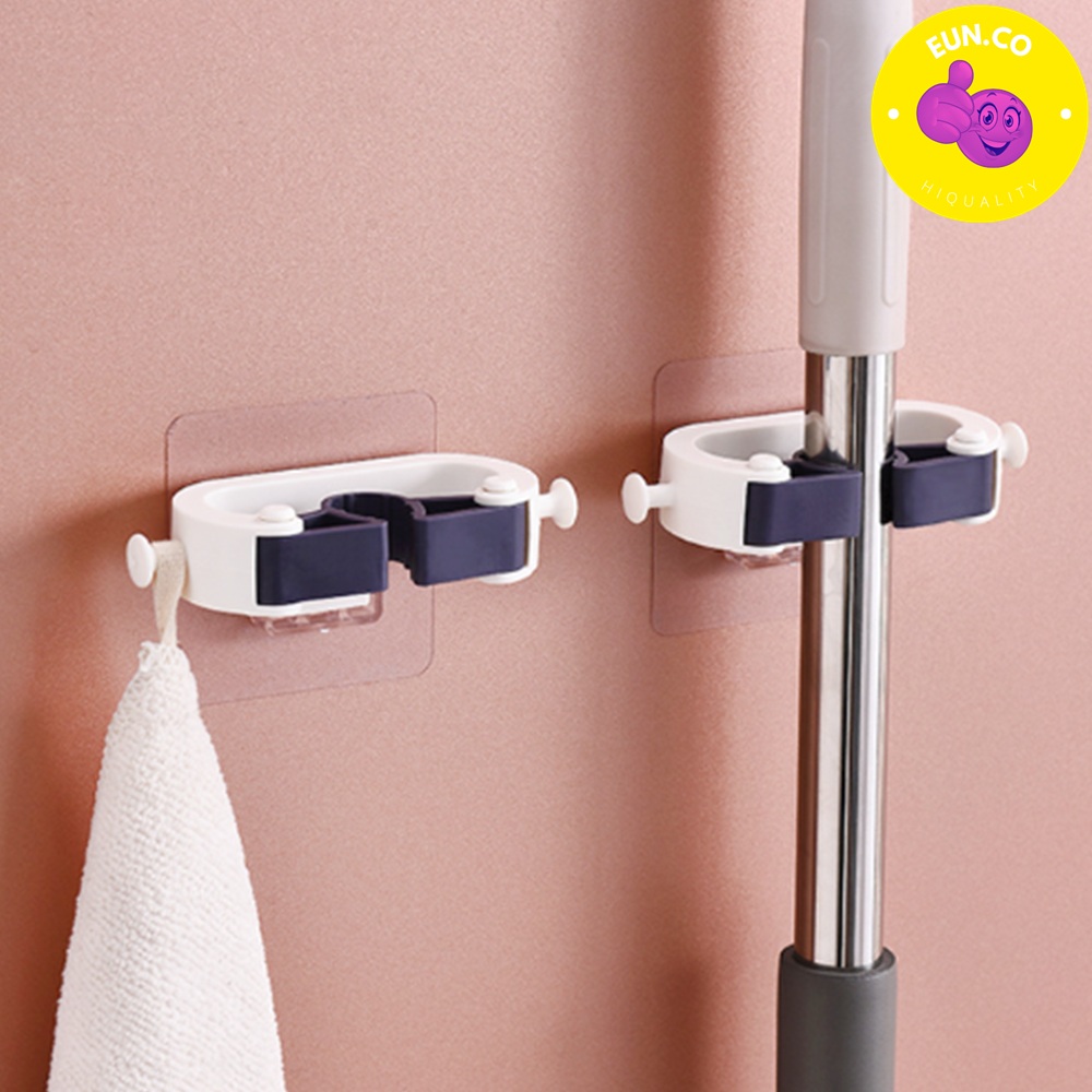 빗자루 홀더 걸이 대걸레 고정거치대 변기청소솔 무타공 청소걸이