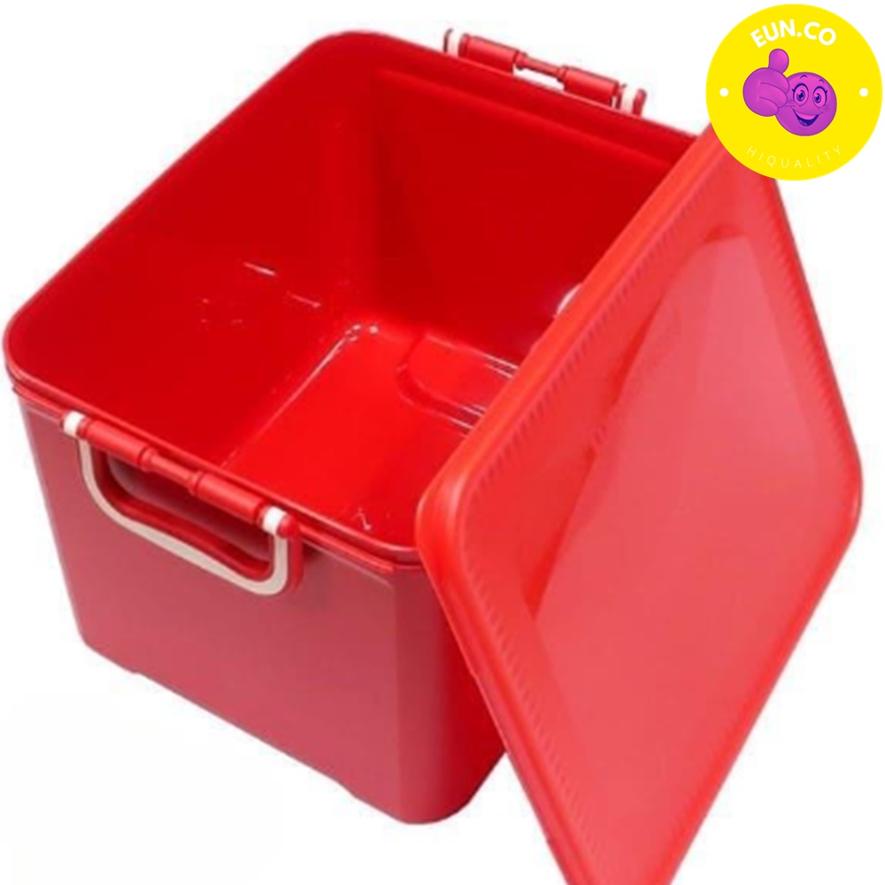 빨간 김장통 김치통 레드 대용량 반찬 발효용기 신선도 유지