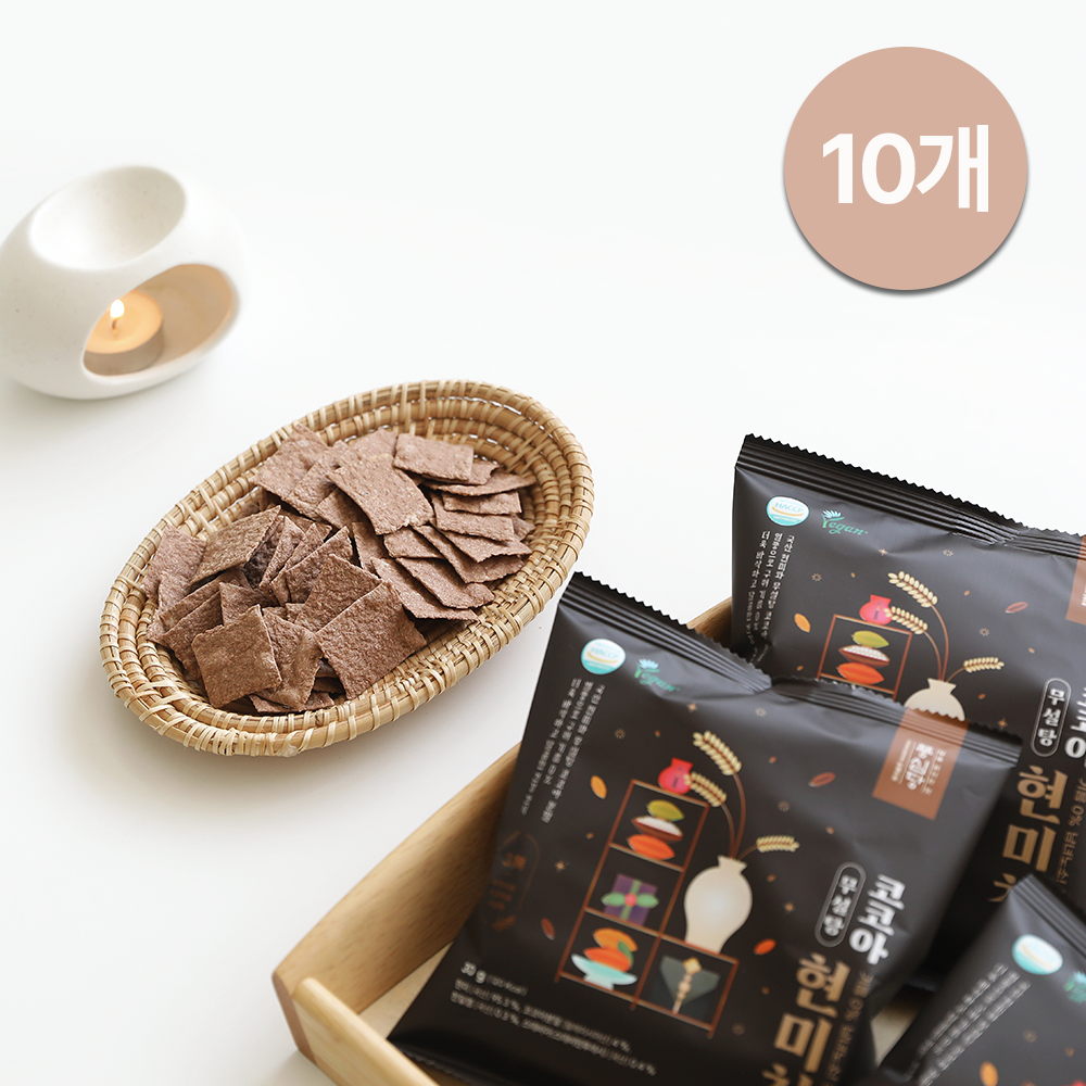 풍심당 쌀과자 무설탕 코코아 현미칩 (30g x 10개)