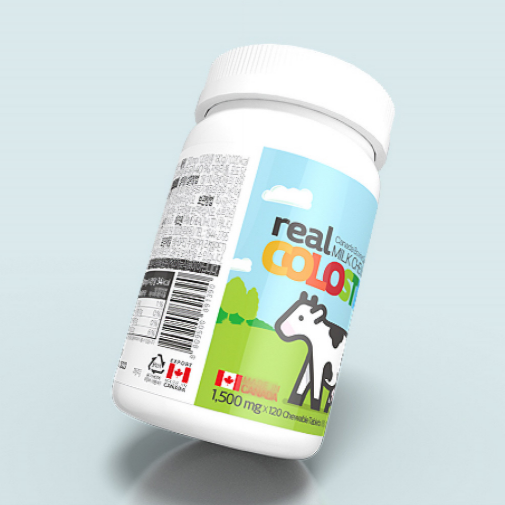 리얼 Colostrum 면역글로블린 초유 츄어블 단백질 1500mg x 120정 2개월 - 상세 이미지 3