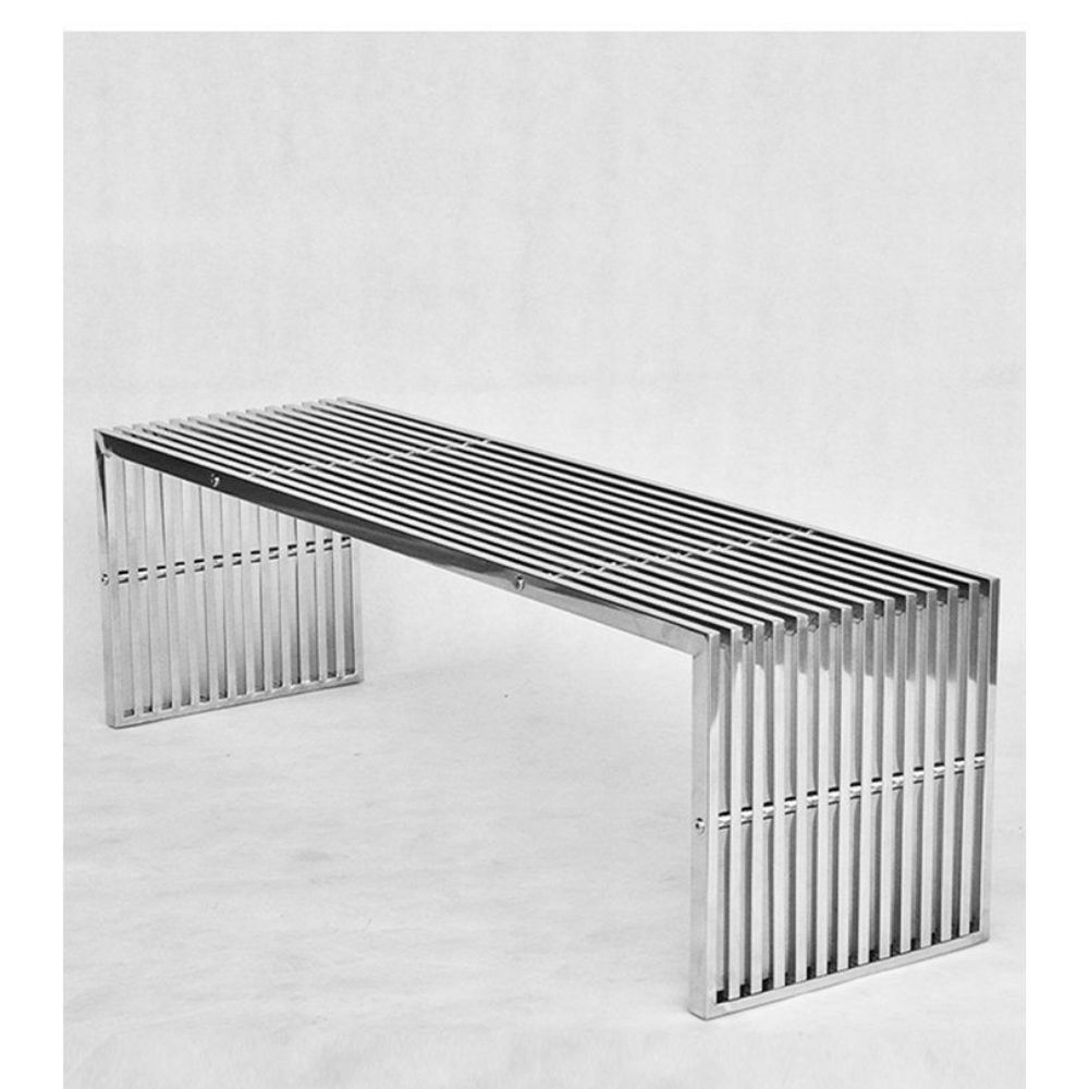 스테인레스 벤치의자 카페 철제 야외벤치 벤치 스툴 40x40x42 A