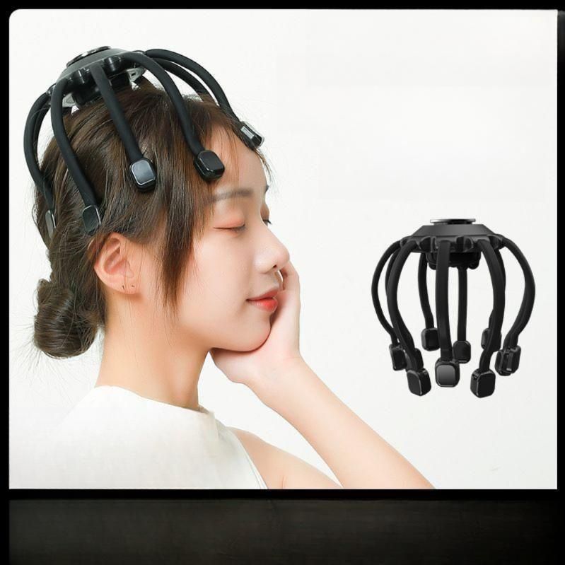 무선 두피 마사지기 전동 자동 헤드 안마기 두피케어 지압