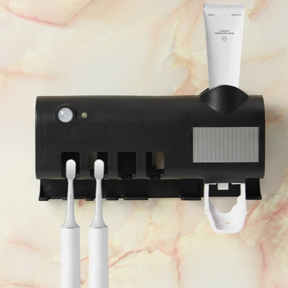 무타공 칫솔건조기 벽부착 모션인식 칫솔살균기 치약짜개