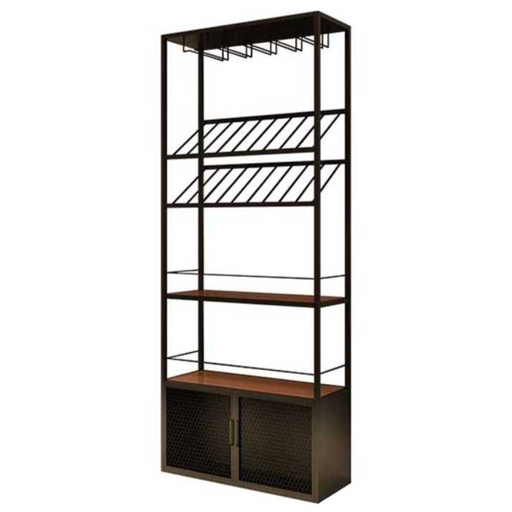 와인 진열대 대형 거치대 랙 디스플레이 철제 스탠드 80x30x200cm - 상세 이미지 2