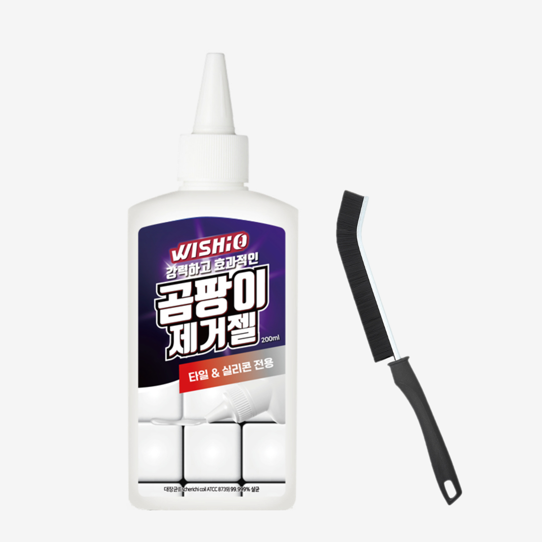 위시오 곰팡이 창문실리콘곰팡이 제거 욕실 화장실 벽지 베란다 제거젤 200ml+틈새솔1P