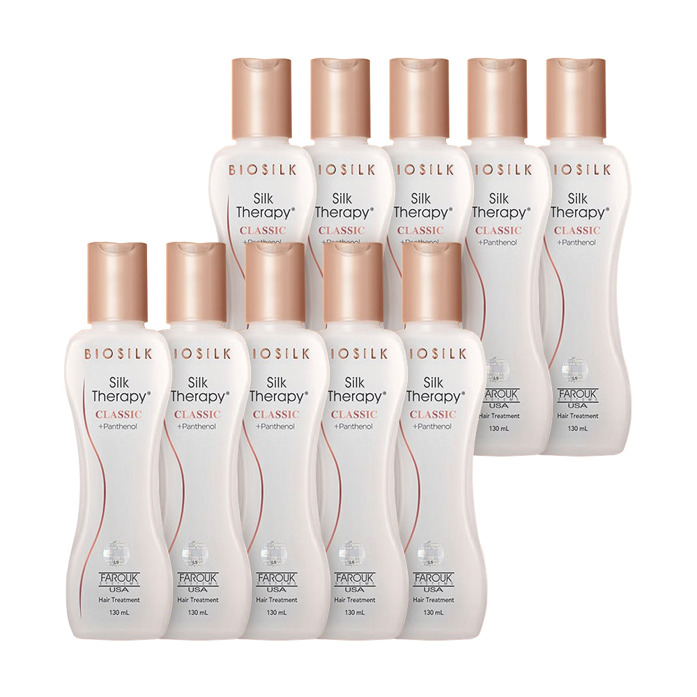 실크테라피 클래식 + 판테놀 헤어 에센스 트리트먼트 130ml 10개 오일형 탄력 볼륨