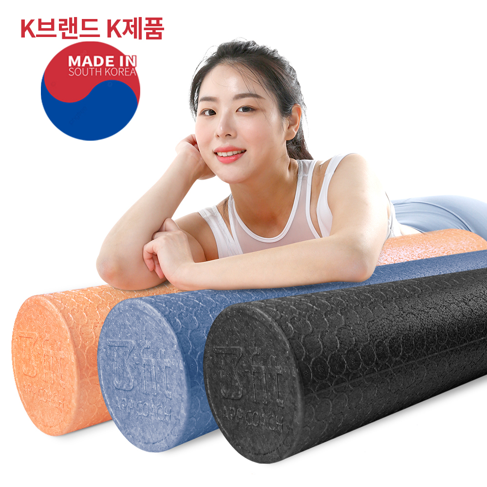 비핏 EPP 폼롤러 필라테스 요가 종아리 스트레칭 하드 지압 얇은 미니33cm 2in1 - 상세 이미지 3