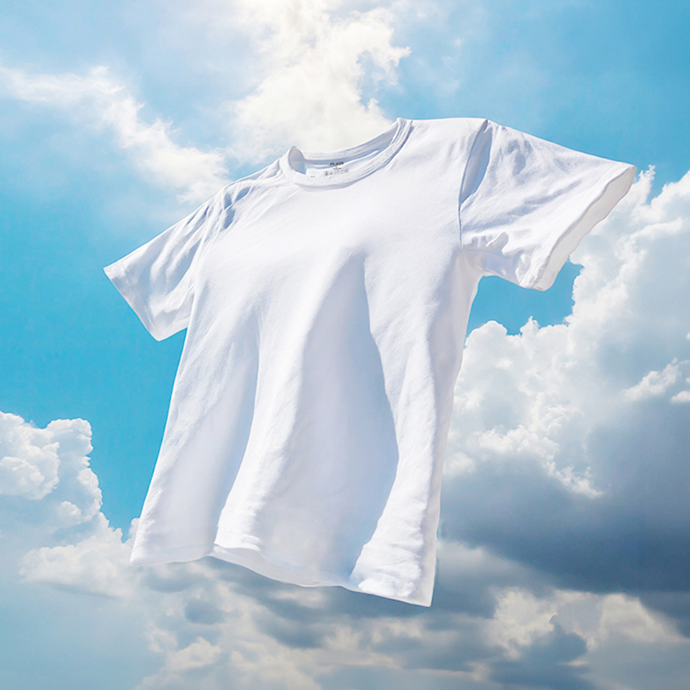 플라바 흰색면티 남자흰티 무지 목안늘어나는 반팔티 비침없는 안비치는 빅사이즈