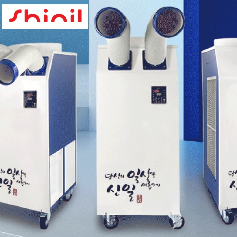 실외기 없는 에어컨 작업장 에어컨 무설치 에어컨 산업용 냉방기 2구