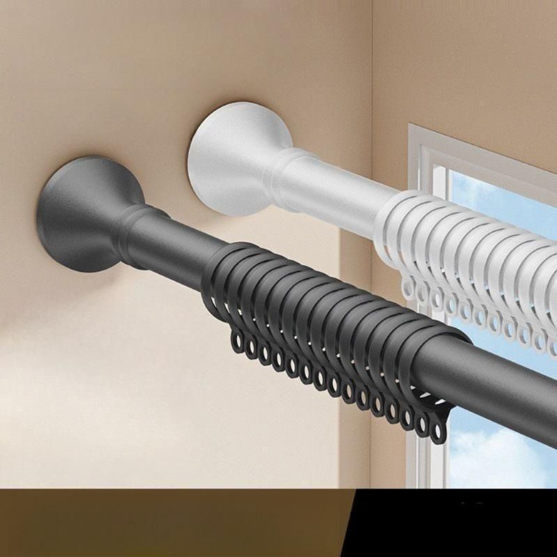 긴확장 커튼봉 무타공 설치 압축봉 창문레일 고정 지지대