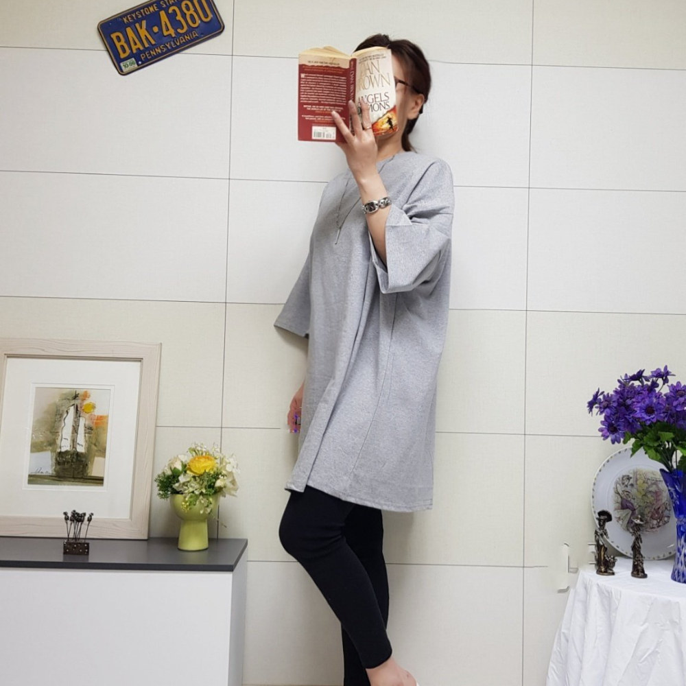 (국산면원단/국내자체생산) ON3001 사계절 4XL 반팔 원피스 20대30대여성의류 이미지 6