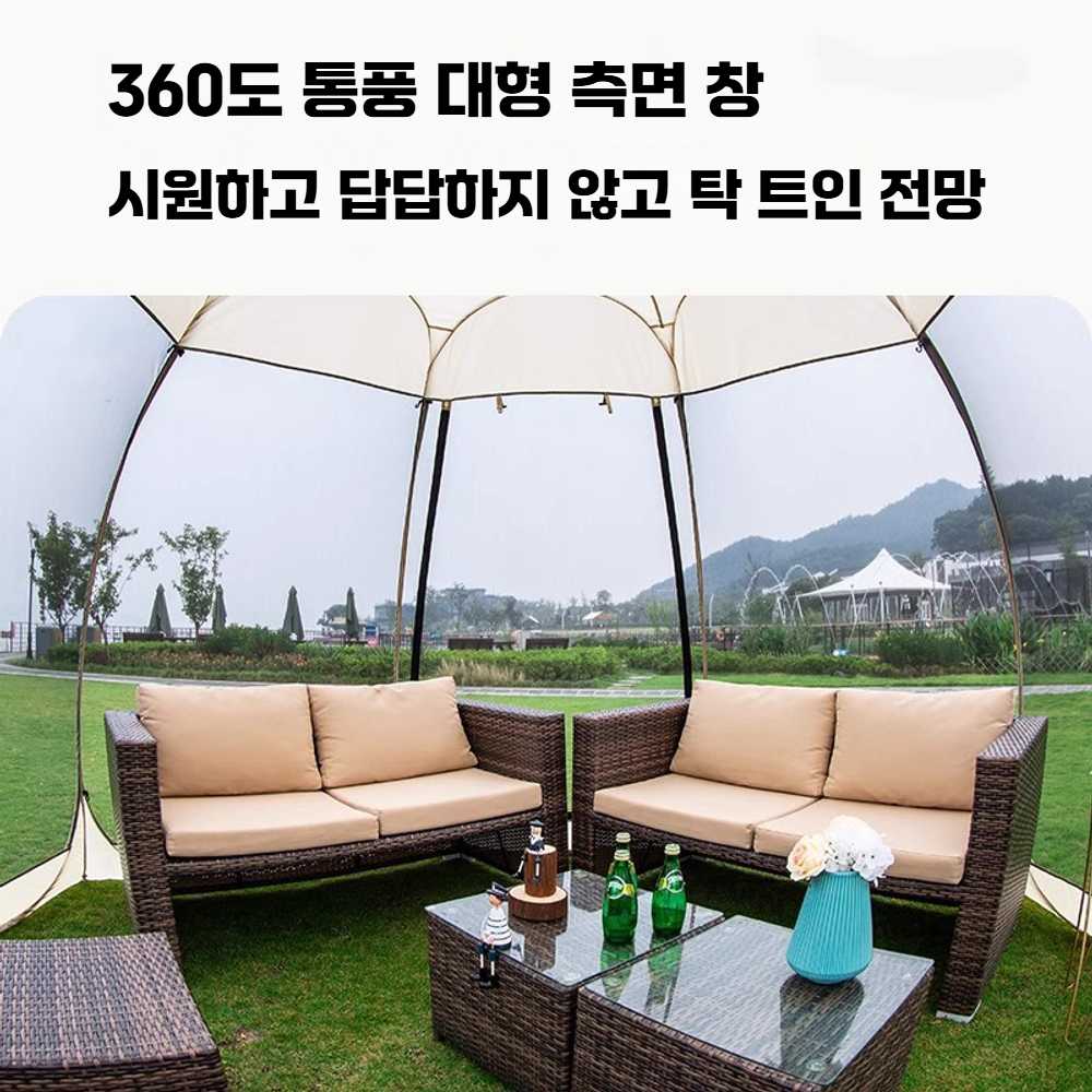 고캠프 a형텐트 초경량 경량 솔캠 1인용 쉘터 8면 메시 텐트 (10인용) - 상세 이미지 2
