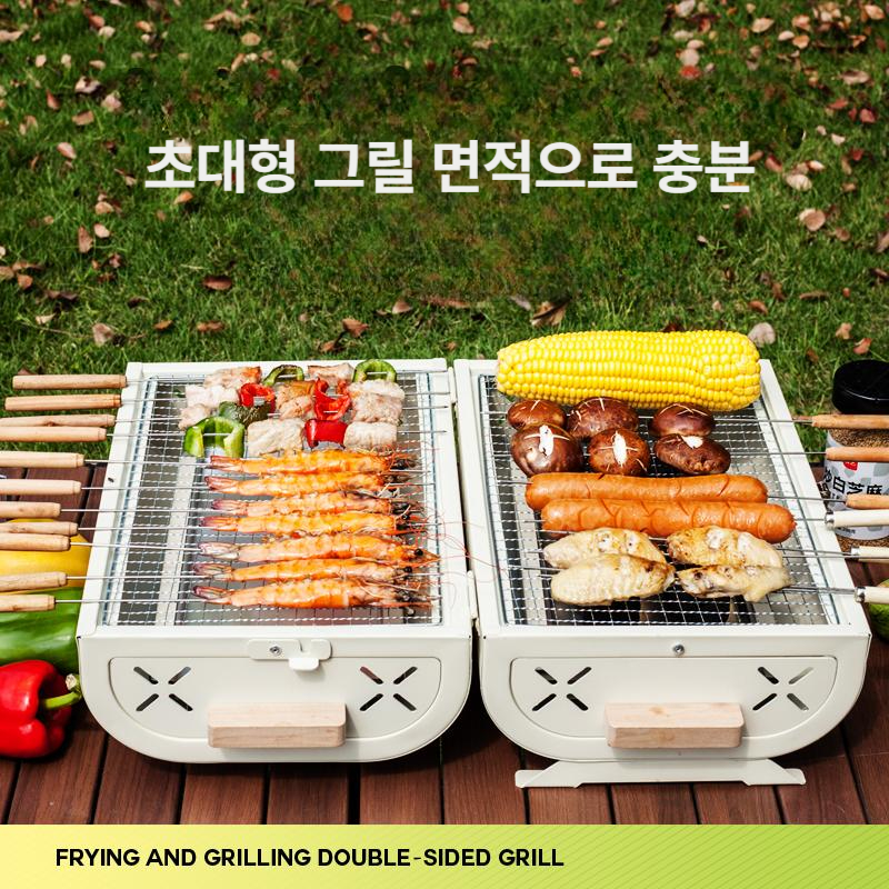 다기능 야외 바베큐 그릴 다기능그릴 야외그릴 전기그릴 멀티그릴 무연그릴 대형그릴 블랙 그릴팬 A : 직구 에이스