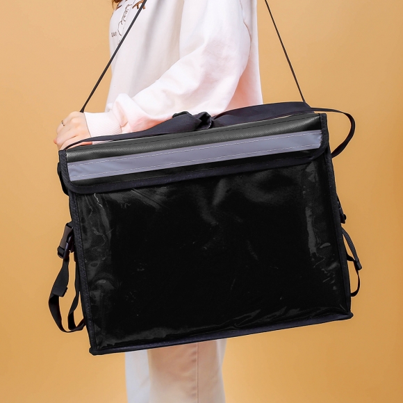 48L 특대형 도시락가방 배달 보온보냉백 아이스백 블랙