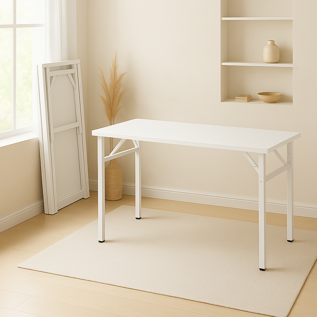 접이식테이블 간이 식탁 입식 폴딩 테이블 다용도 원목 1200x450x750mm