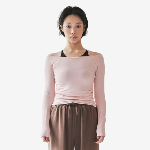 [콘치웨어] 셀리 오프숄더 롱 슬리브 (3color) - 상세 이미지 4