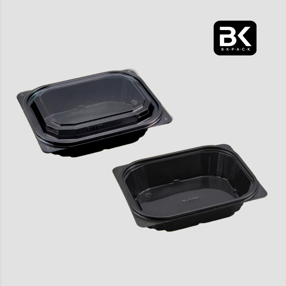 BK 블랙 반찬용기 D-004 600개 세트 (182x145x45) - 메인 이미지