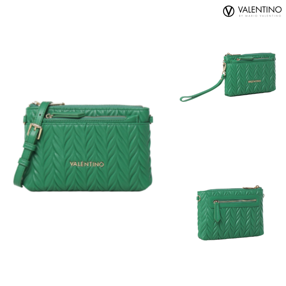 발렌티노 마리오 퀼팅 클러치 이중백 VPS6TA232 VERDE - 메인 이미지
