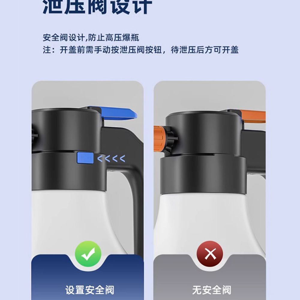 폼건 분무기 스노우 압축 자동 세차 충전식 - 상세 이미지 4