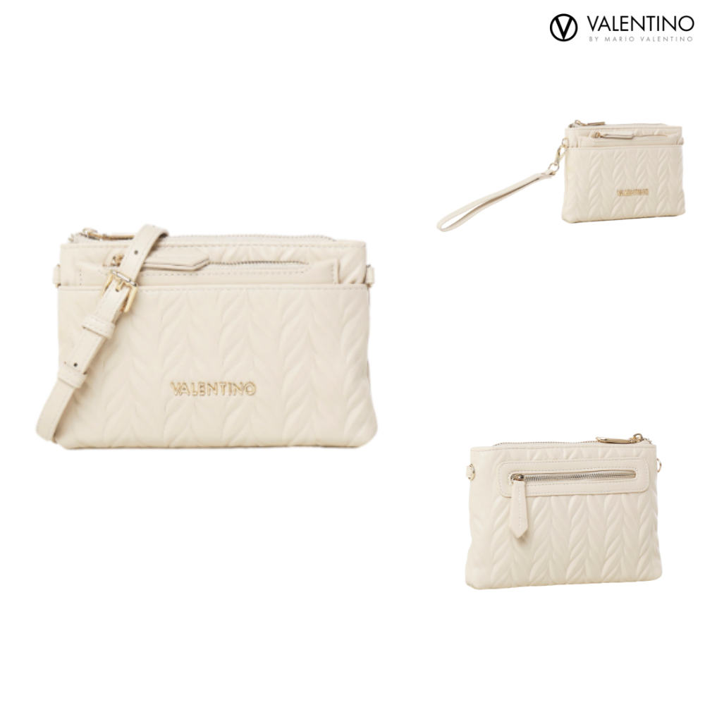 발렌티노 마리오 퀼팅 클러치 이중백 VPS6TA232 OFF WHITE - 메인 이미지
