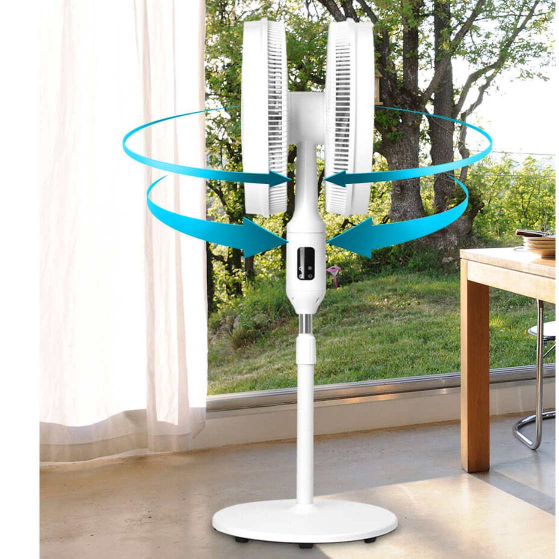 저소음 양방향 선풍기 업소용 스탠드 사무실용 선풍기 조용한 양면 선풍기