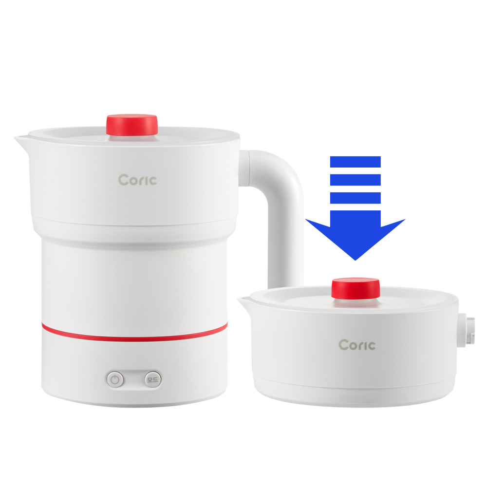 코릭 접이식 전기포트 여행용 휴대용 대용량 해외 햇반 멀티쿠커