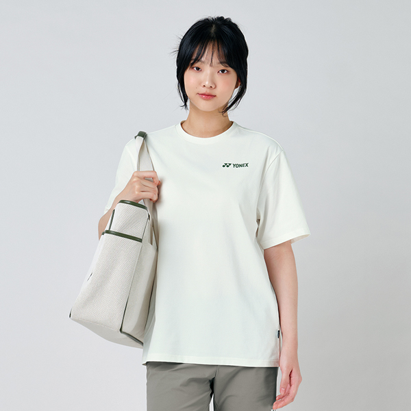 요넥스 반팔티 티셔츠 오버핏 아이보리 2025 - 상세 이미지 3