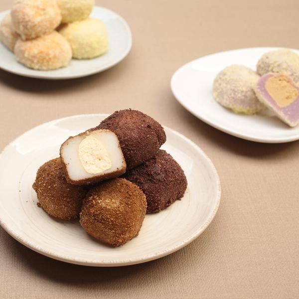 황금시루 진짜 흑당 생크림 인절미 500g(2팩) : 문로하마켓