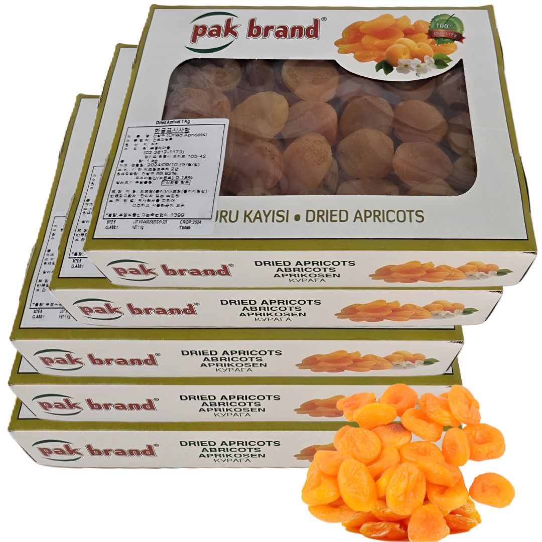 넛츠마을 터키산 건살구 1kg (5입) : 파스퇴르365