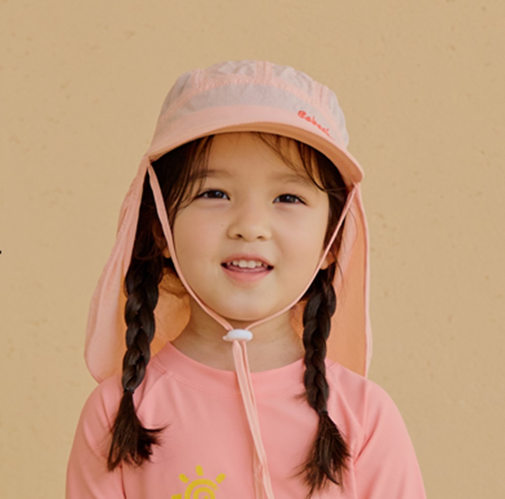 아동 키즈 항균 UV 와이드 플랩캡 수영 물놀이 여름 캡 넓은 모자 썬햇 - 상세 이미지 4