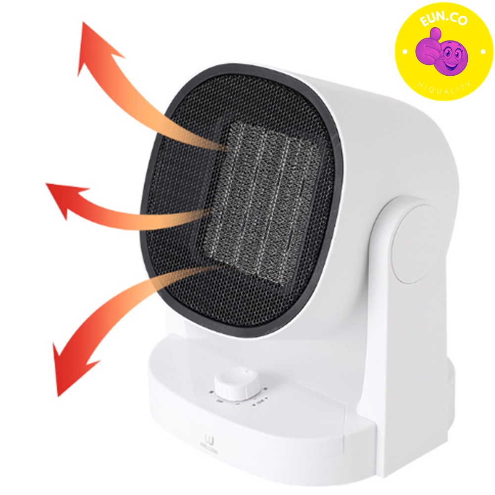 바람 온풍기 탁상형 뜨거운바람 온열 회전팬 열풍기 난방