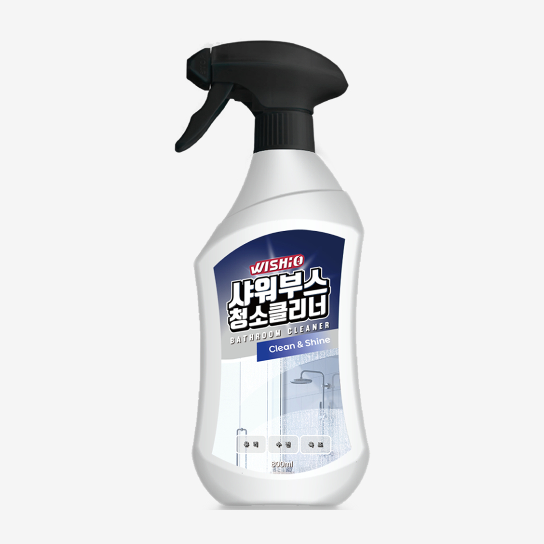 샤워부스 유리청소 욕실물때제거 위시오 화장실 거울 청소 800ml - 상품 이미지