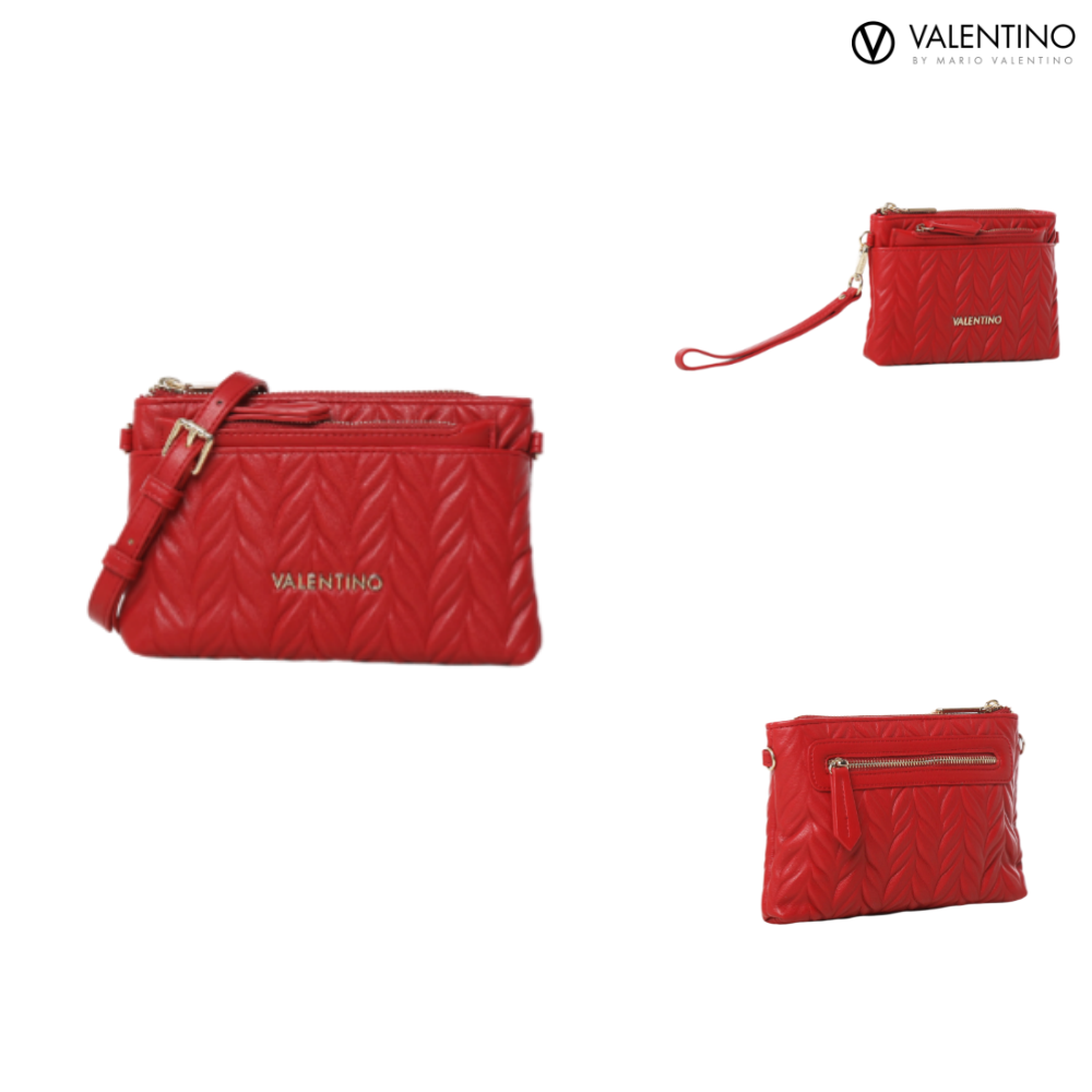 발렌티노 마리오 퀼팅 클러치 이중백 VPS6TA232 ROSSO - 메인 이미지