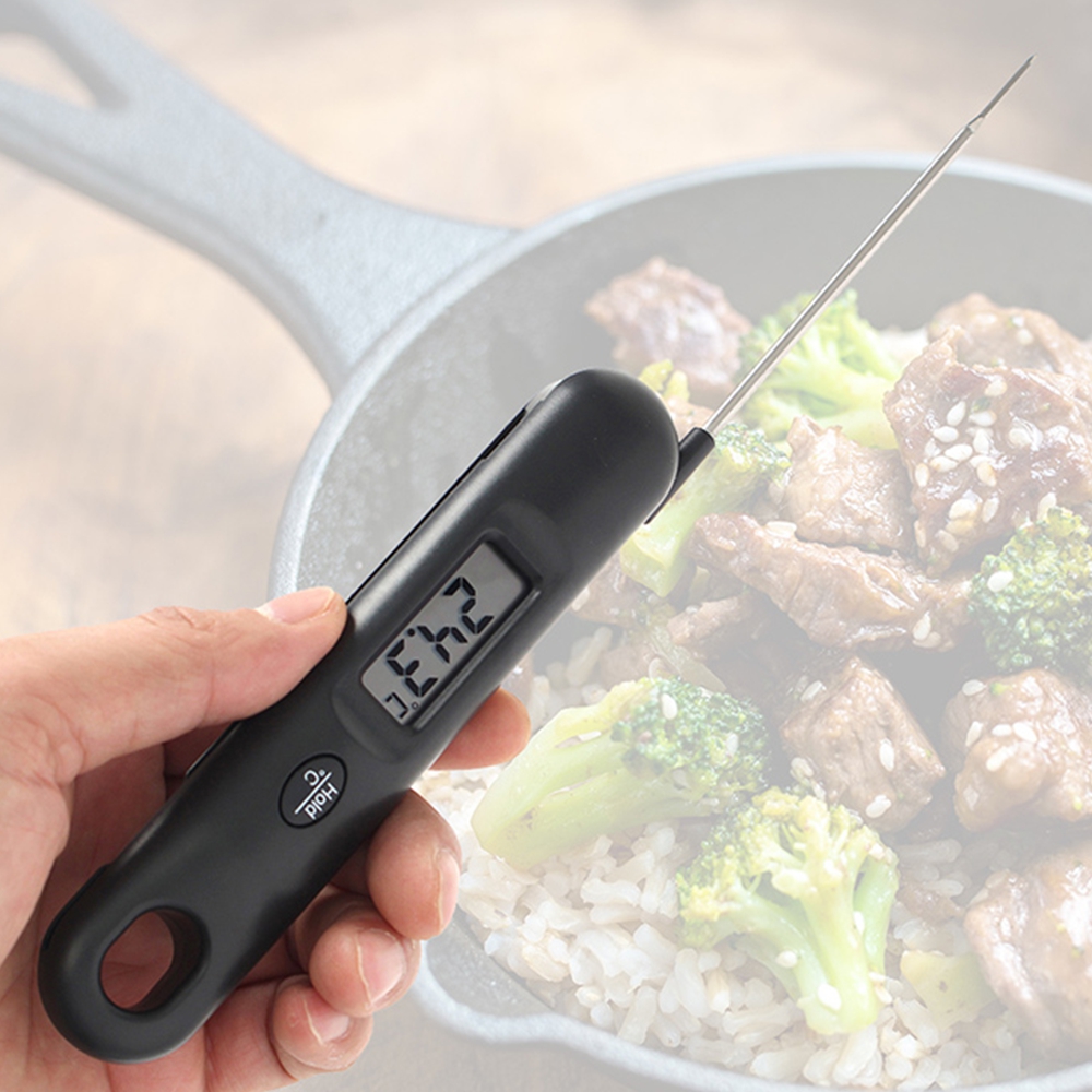 조리용 탐침온도계 요리용 접이식 전자온도계 튀김 바비큐