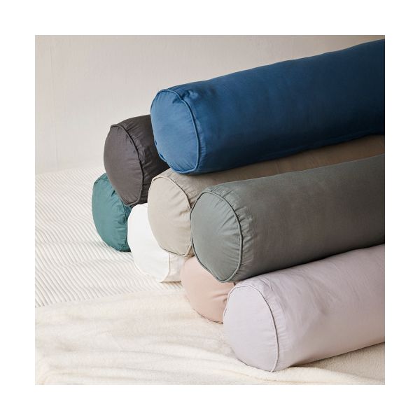 DERIUL 부드러운 순면 100 롱쿠션 바디필로우 커버+솜 포함 8color 화이트 : 이룸상점22