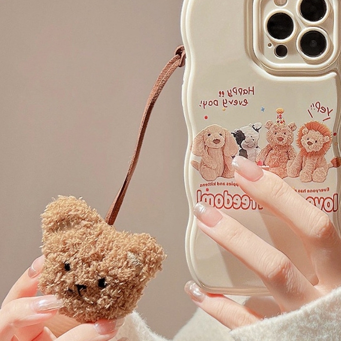 곰돌이네임택 곰인형키링 가방꾸미기 - 상품 이미지