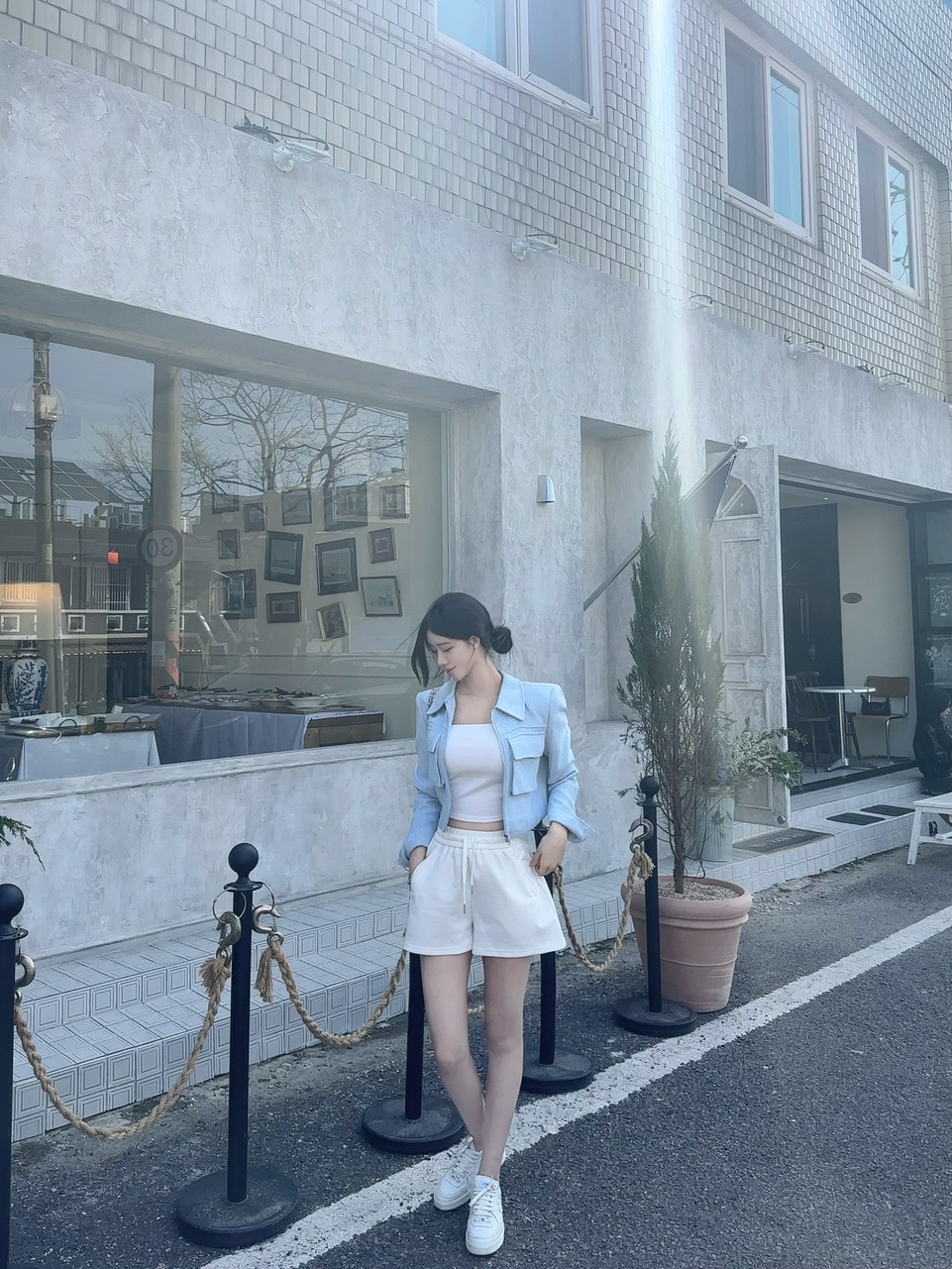 [기본템] 핀디 와이드 트레이닝 코튼 숏팬츠 강추 하체커버 편안한 꾸안꾸 데일리 숏팬츠 상세 이미지 12